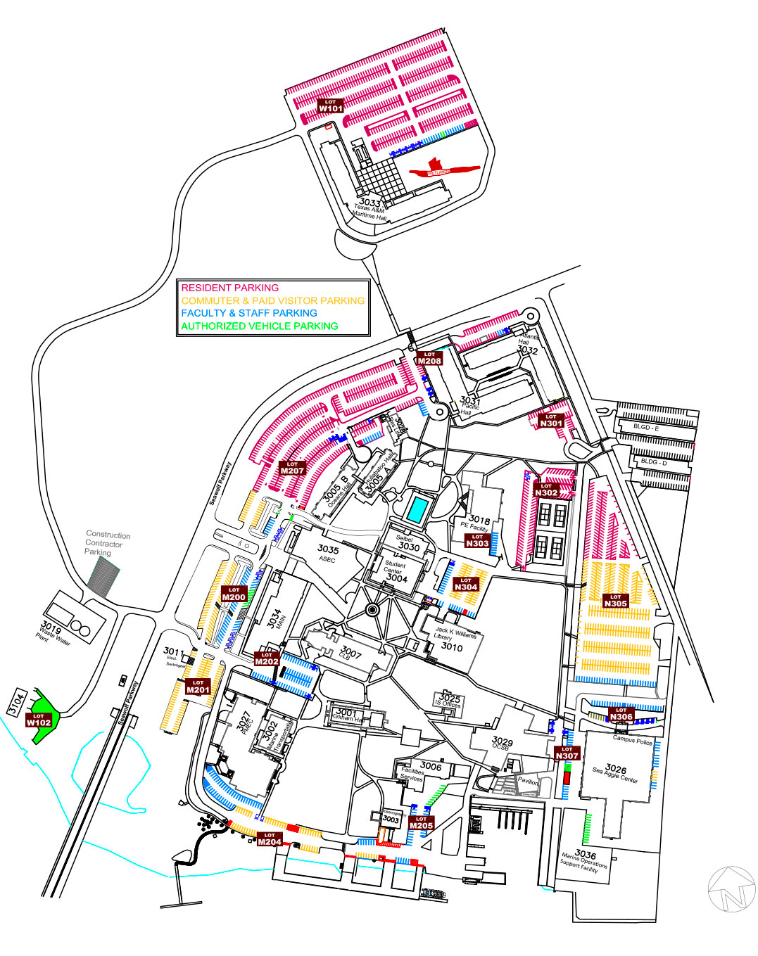 Texas A M University Galveston Campus Maps And Directions Texas A M   Map June 2019 