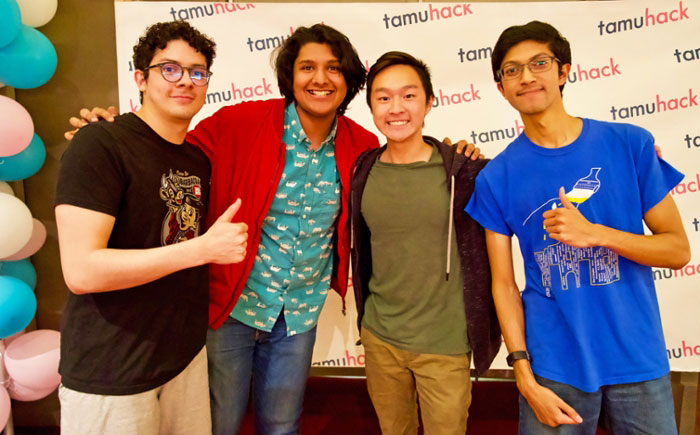Sanjay Kamaran and his TAMUhack 2020 team won the competition's Grand Prize this year
