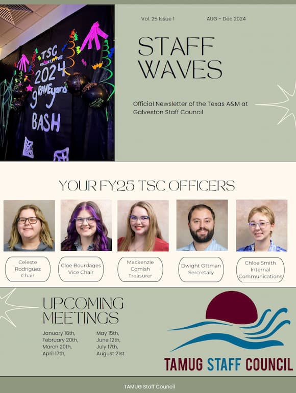 Staff Waves newsletter cover